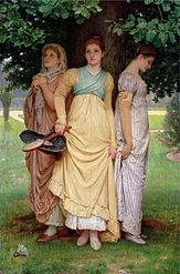 Charles Edward Perugini, Un xàfec d'estiu, c. 1888