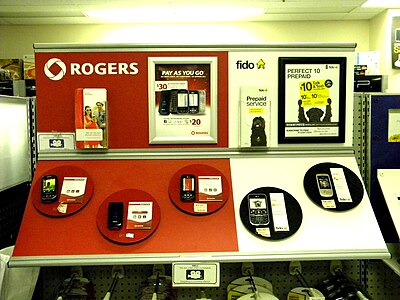 Fido and Rogers phones at Zellers.