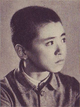 日本人俳優・片山明彦の子役時代のポートレート。