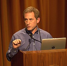 Stern speaking at Ames Research Center in 2007 as NASA Associate Administrator Alan Stern at NASA Ames in 2007.jpg