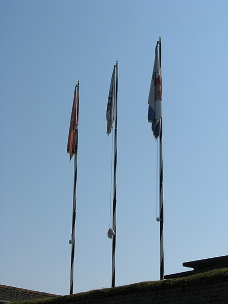 File:Alba Carolina Fortress 2011 - Flags.jpg