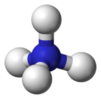 The ammonium ion is tetrahedral
