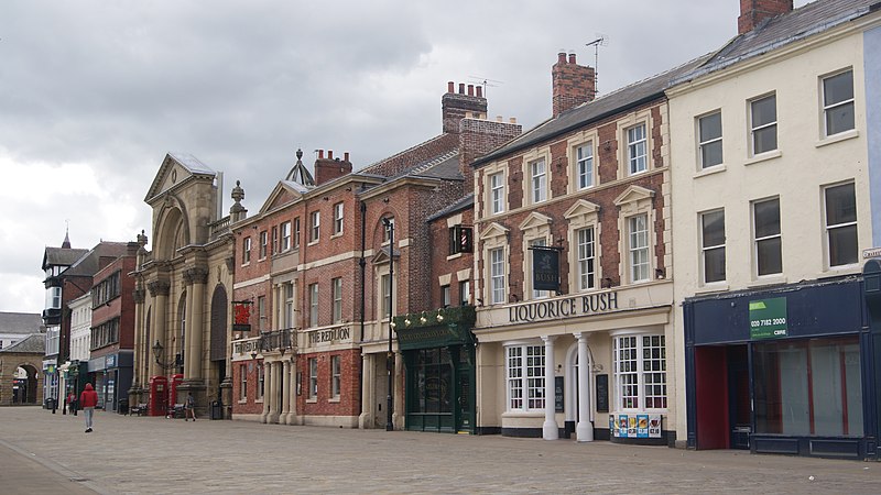 File:An almost deserted Market Place, Pontefract during the COVID-19 pandemic (23rd May 2020).jpg