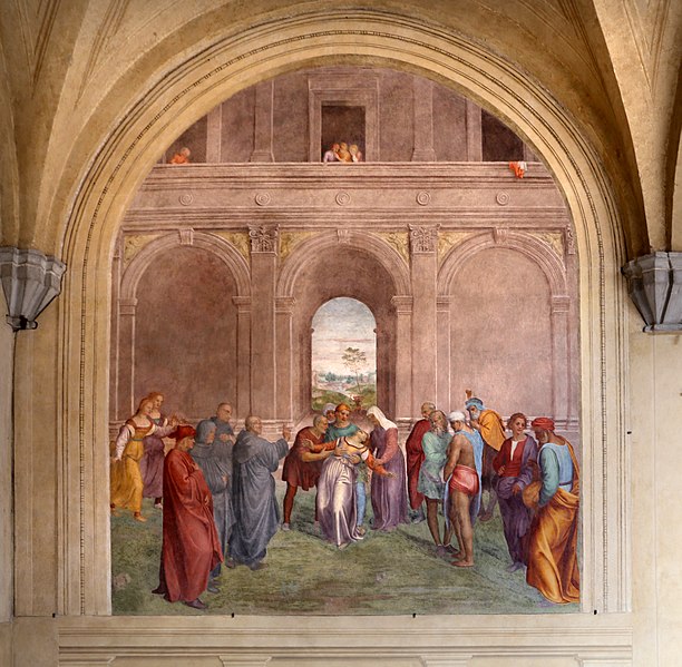 File:Andrea del Sarto, liberazione di un'indemoniata, 1509-1510, 01.jpg