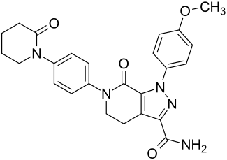 Structure of apixaban