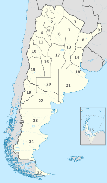 Argentina (+Antartica), administrative divisions - Nmbrs - monochrome (-claims).svg