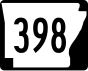 Highway 398 marker