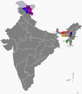 Map of autonomous divisions