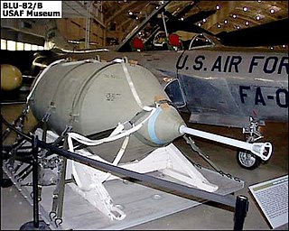 <span class="mw-page-title-main">BLU-82</span> Air-to-surface conventional bomb