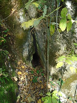 A Babot-kúti 2. sz. inaktív forrásbarlang bejárata