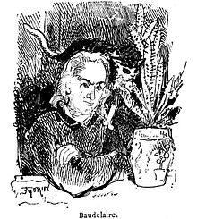 Baudelaire, dessin pour Les Chats de Champfleury (1868).