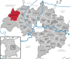 Lage der Gemeinde Beratzhausen im Landkreis Regensburg