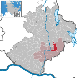 Läget för kommunen Besenthal i Kreis Herzogtum Lauenburg