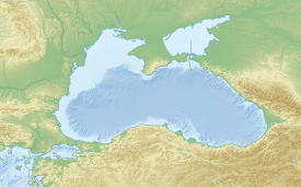 Isla de las Serpientes ubicada en Mar Negro