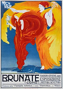 Poster by Umberto Boccioni (1909)