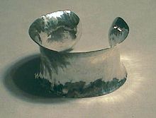 Anticlastic forged sterling bracelet Bracelet modern anticlastic.jpg