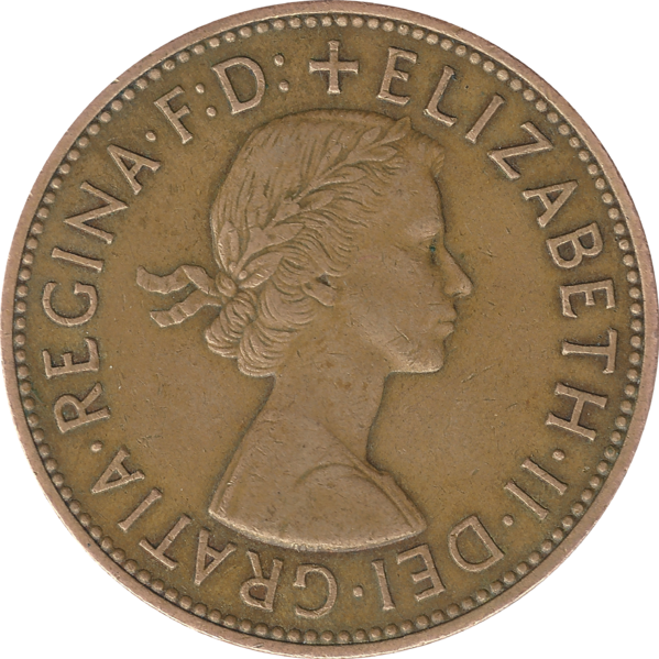 File:British pre-decimal penny 1963 obverse.png