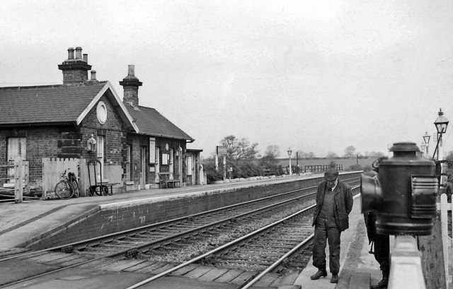 Brompton station on the Leeds Northern line in 1961