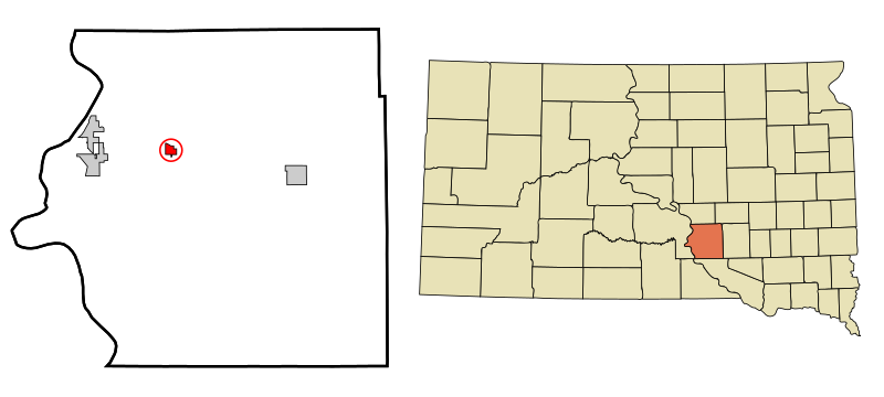 File:Brule County South Dakota Incorporated and Unincorporated areas Pukwana Highlighted.svg