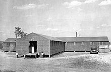 A common type of building found were orderly rooms and ground training classrooms such as this