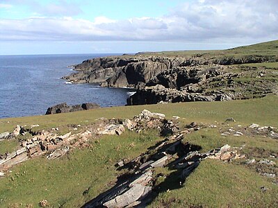 Vista de la punta de Lewis (Butt of Lewis), el punt més septentrional de l'illa de Lewis, límit nord-occidental de The Minch