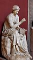 Kalliope, romersk marmorskulptur, 100-tallet e.Kr., Vatikanmuseene
