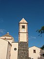 Der Glockenturm der Pfarrkirche