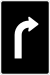 Canada Roundabout Outer Lane Right Turn Sign.svg