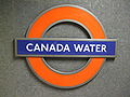 Canada Water platform roundel
