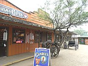 The buildings in Frontier Town are not replicas from Cave Creek’s old west days of cowboys and gold miners.
