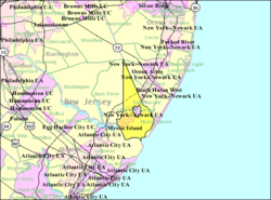 Census Bureau map of Little Egg Harbor Township, New Jersey