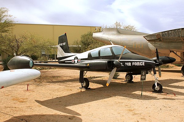 An ex-USAF U-3A on display at the Pima Air & Space Museum in Tucson, Arizona
