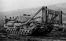 Churchill "Double Onion" tank, could place demolition charges at heights up to 12 feet ChurchillDoubleOnion.jpeg