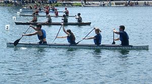 Coed sprint race at 2008 National Concrete Canoe Competition in Montreal, Quebec Coed Sprint.jpg