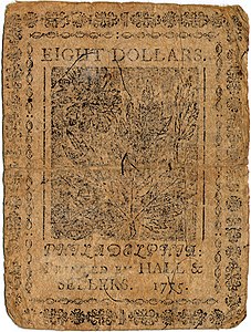 Continental Currency $8 banknote reverse (November 29, 1775).jpg