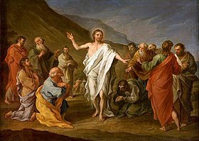 Peinture représentant la résurrection de Jésus-Christ.