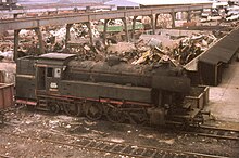 DB Neubaulok 065 005-1 ready for scrapping, Frankfurt-am-Main, 1970