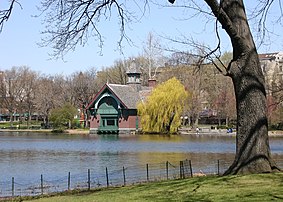 View of Harlem Meer and Dana Discovery Center