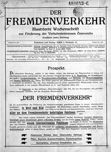 Der Fremdenverkehr