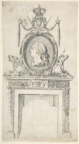 File:Design for a Chimneypiece, Incorporating a Portrait of George III MET DP800983.jpg