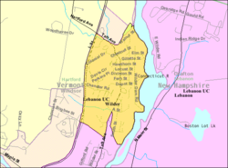 Szczegółowa mapa Wilder, w tym granice CDP