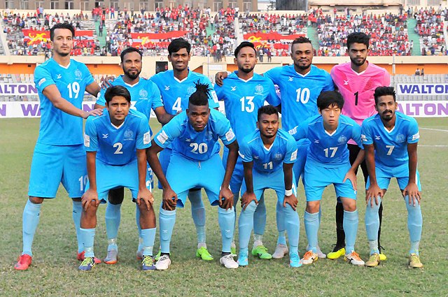 Abahani's starting XI at the 2018 Bangladesh Federation Cup final