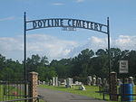 Doyline Cemetery established in 1885 contains the graves of State Representatives C.W. Thompson and Lizzie P. Thompson. Doyline, LA, Cemetery IMG 0603.JPG