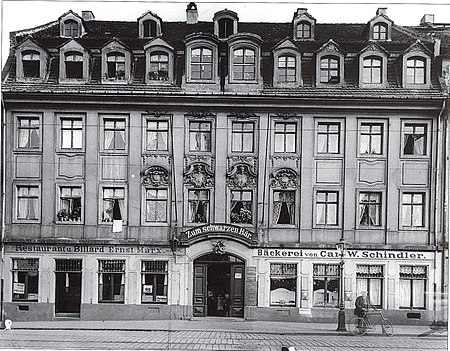 Dresden, Gasthaus „Zum Schwarzen Bär“ am Terrassenufer 9