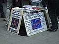 LaRouche supporters demonstrating in Stockholm