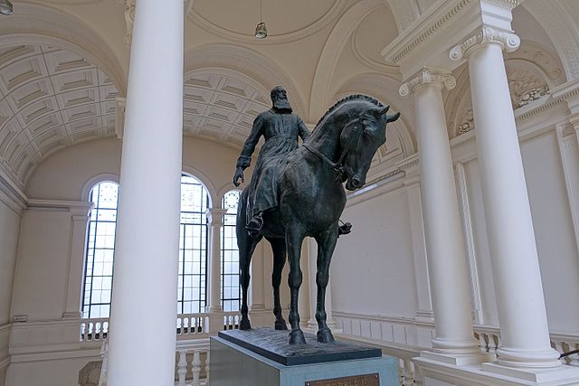 Equestrian statue of King Leopold II in Brussels, Belgium