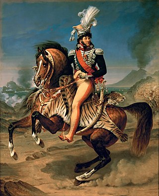 <i>Equestrian Portrait of Joachim Murat, King of Naples</i> Painting by Antoine-Jean Gros