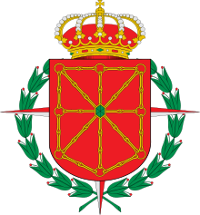 Escudo de Navarra con laureada.svg