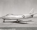 F-86F during flight tests at Edwards AFB.