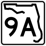 Straßenschild der Florida State Road 9A